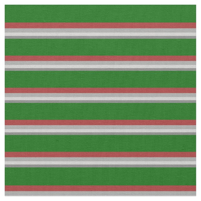 Grey, Light Grey, Dark Grey, Brown, and Dark Green Fabric (Close Up)