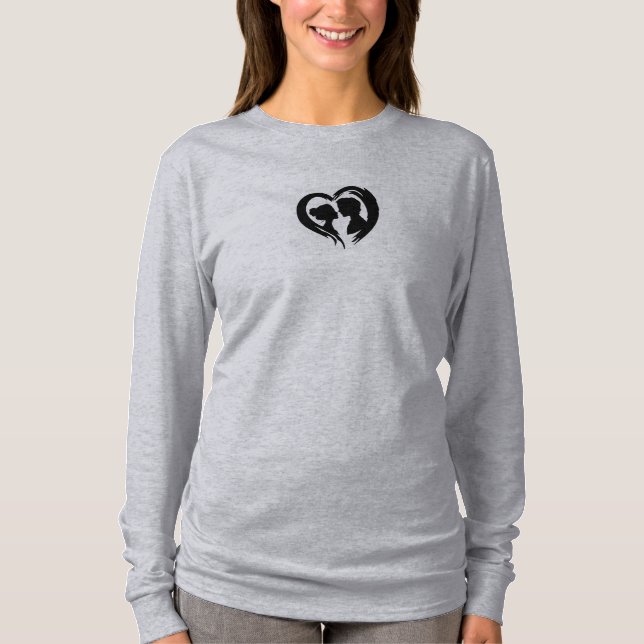 Grey Log Sleeved T shirts  (Front)