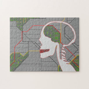 grey logicskull jigsaw puzzle