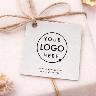Grey Logo   Business Corporate Modern Minimalist Favour Tags