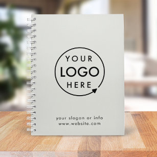Grey Logo   Business Corporate Modern Minimalist Notebook