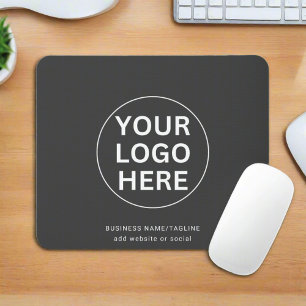 Grey Logo l Business Company Corporate Branding Mouse Pad