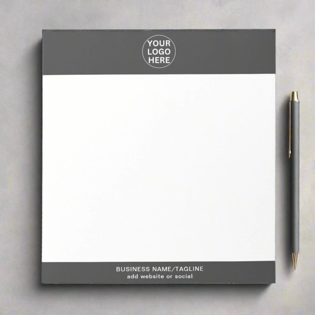 Grey Logo l Professional Business Corporate  Notepad (Creator Uploaded)