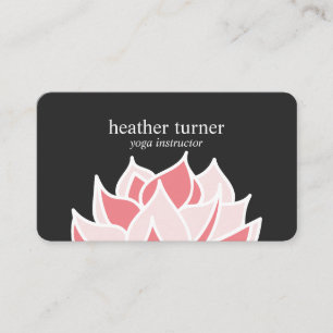 Grey Lotus QR CODE wellness spa massage yoga Business Card