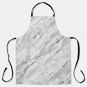 Grey "Majestic Marble Impressions" Marble Texture Apron
