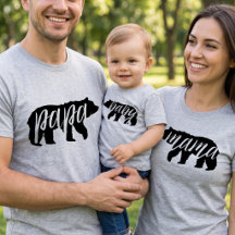 Grey Mama Bear Matching Family