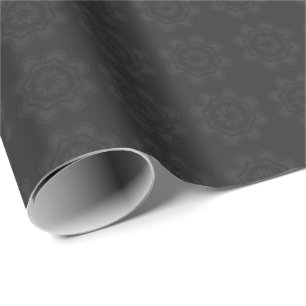 Grey Mandala Wrapping Paper