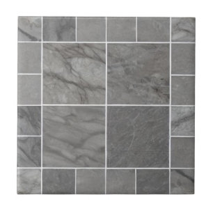 Grey marble ceramic big and small tiles