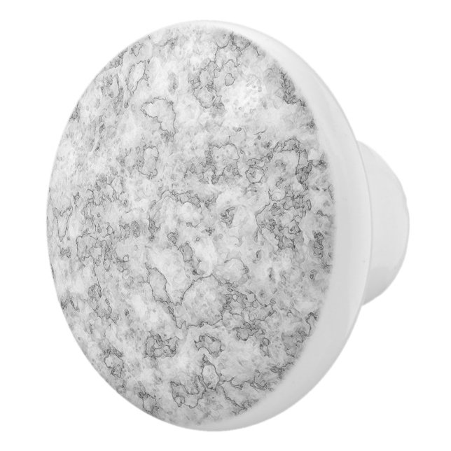Grey marble ceramic knob (Right)