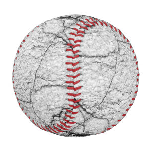 Grey Marble Dappled Concrete Baseball