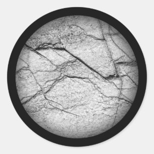Grey Marble Dappled Concrete Classic Round Sticker