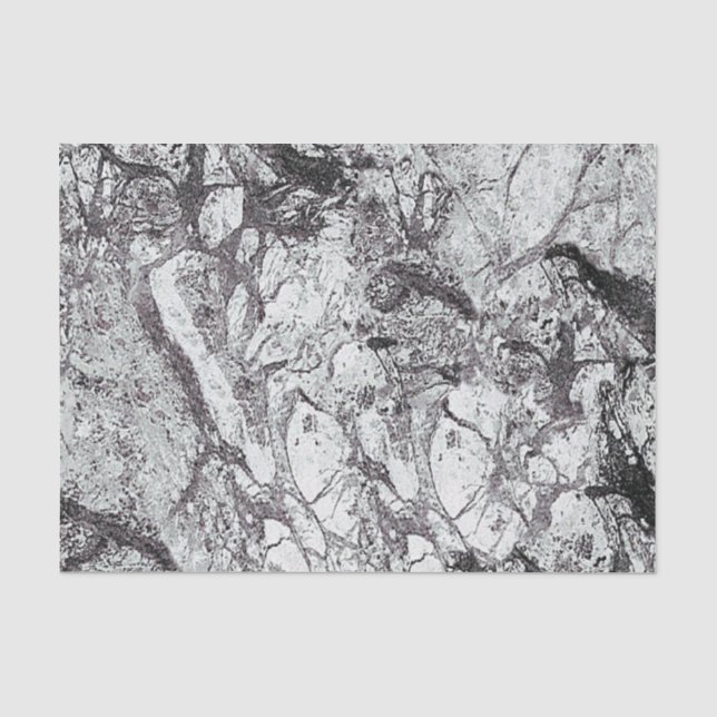 Grey Marble Look Tissue Paper (Front)