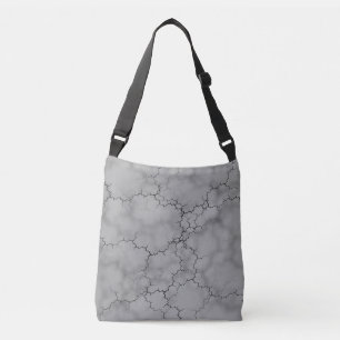 Grey Marble Pattern Father's Day Crossbody Bag