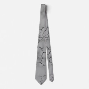 Grey Marble Pattern Father's Day Tie