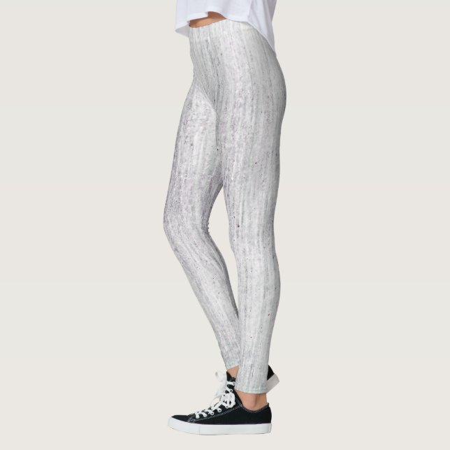 Grey Marble Patterned Leggings (Left)
