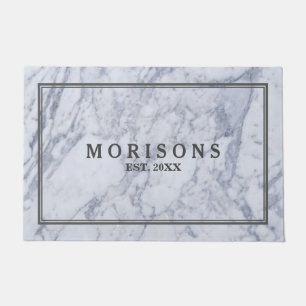 Grey Marble Stone Texture Doormat