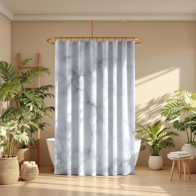 Grey Marble Stone Texture Shower Curtain (Creator Uploaded)
