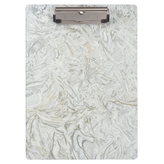 Grey marble surface pattern clipboard (Front)