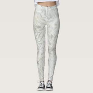 Grey marble surface pattern leggings