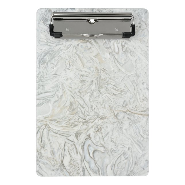 Grey marble surface pattern mini clipboard (Front)