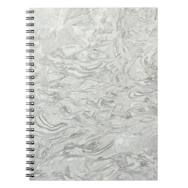 Grey marble surface pattern notebook (Front)