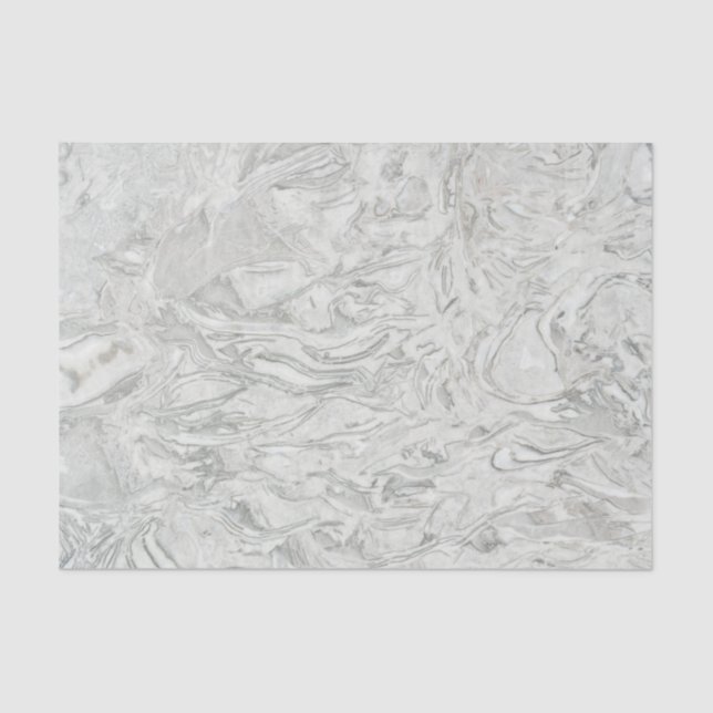 Grey marble surface pattern tissue paper (Front)