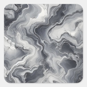Grey Marble Tile Texture Seamless Patterns Square Sticker