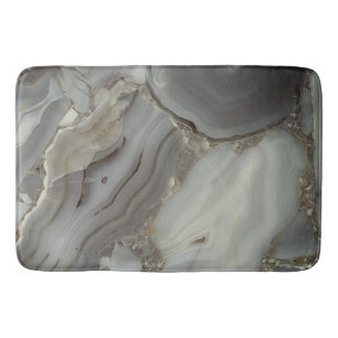 Grey Marble with Gold Vein Bath Mat