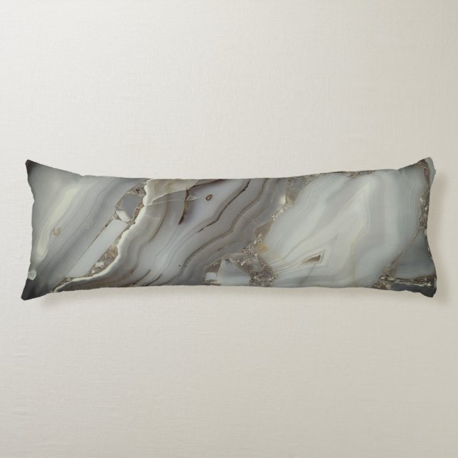 Grey Marble with Gold Vein Body Cushion (Front)