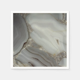 Grey Marble with Gold Vein Napkin