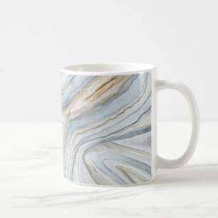 Grey Marbled Abstract Design Coffee Mug