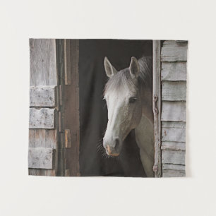 Grey Mare Horse Horses Animals Tapestry