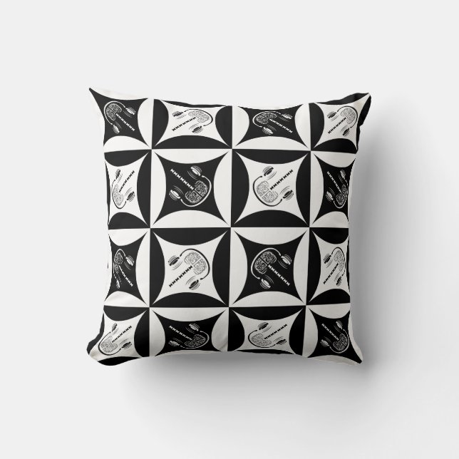 Grey Matter in the Hole in the Barn Door Cushion (Front)