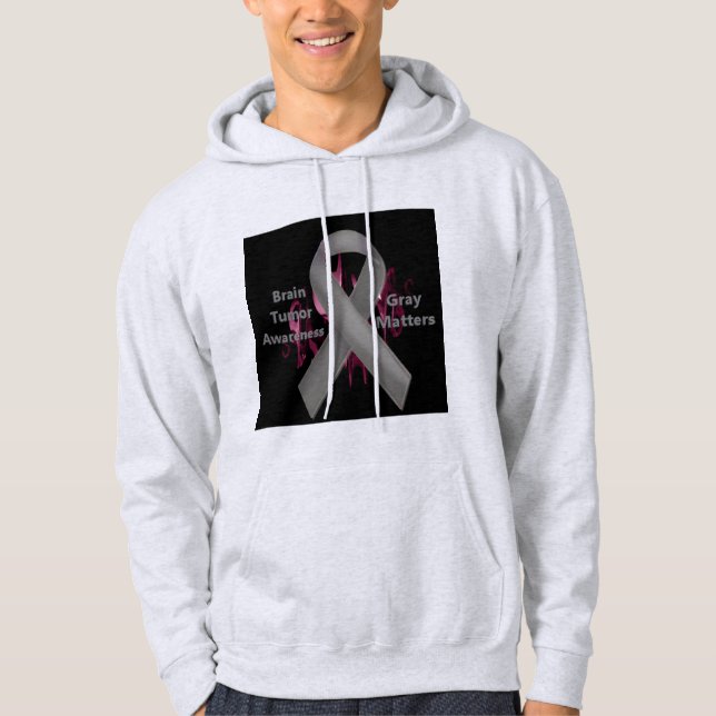Grey Matters - Brain Tumour Awareness - Apparel Hoodie (Front)