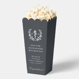 Grey MD Asclepius Graduation Favour Box