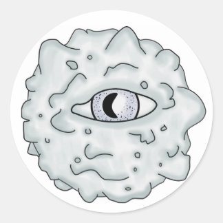 Grey Meaty Eyeball Sticker