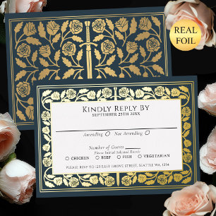 Grey Mediaeval Gold Sword Royal Wedding RSVP