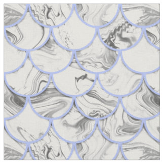 Grey mermaid scales fabric