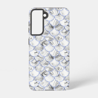 Grey mermaid scales samsung galaxy case