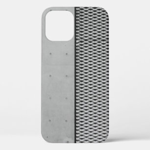 Grey metal galvanised sheet iPhone 12 case