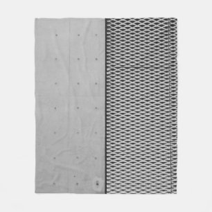 Grey metal galvanised sheet fleece blanket