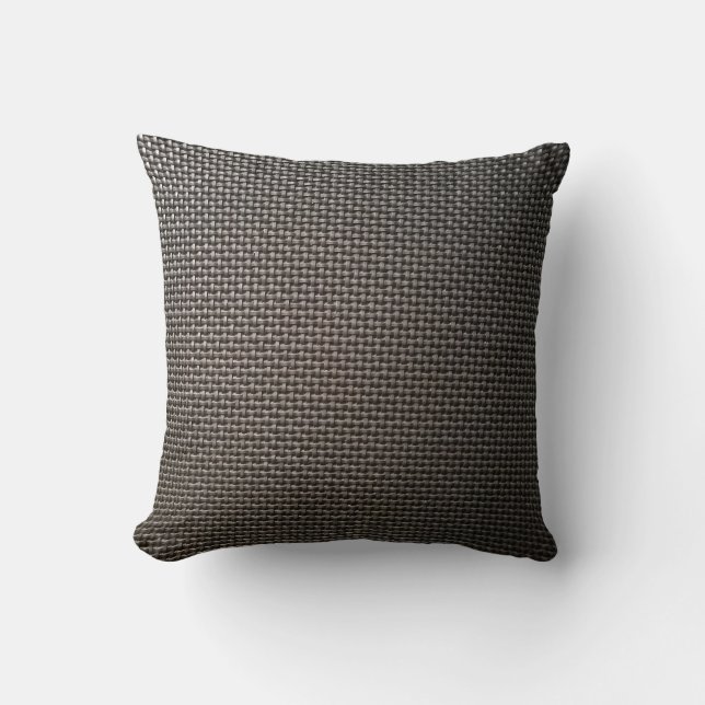 Grey metal mesh design cushion (Front)