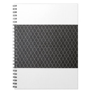 Grey metal wire fence notebook