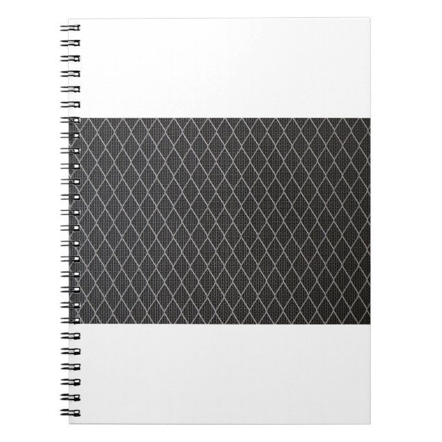 Grey metal wire fence notebook (Front)
