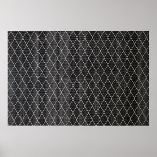 Grey metal wire fence poster