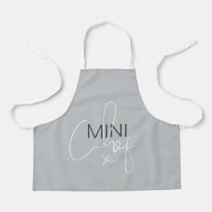 Grey Mini Chef  Apron