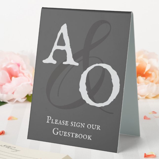Grey Minimalist Monogram Wedding (In SItu (Wedding))