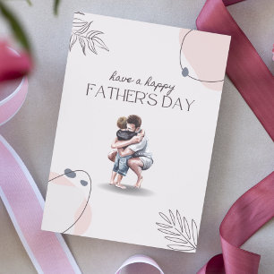 Grey Modern Aesthetic Have A Happy Father's Day Card