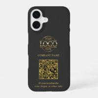Grey Modern Business Logo & QR Code Promotional