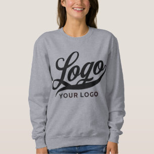 Grey Modern Company Logo Swag Business Woman Sweatshirt